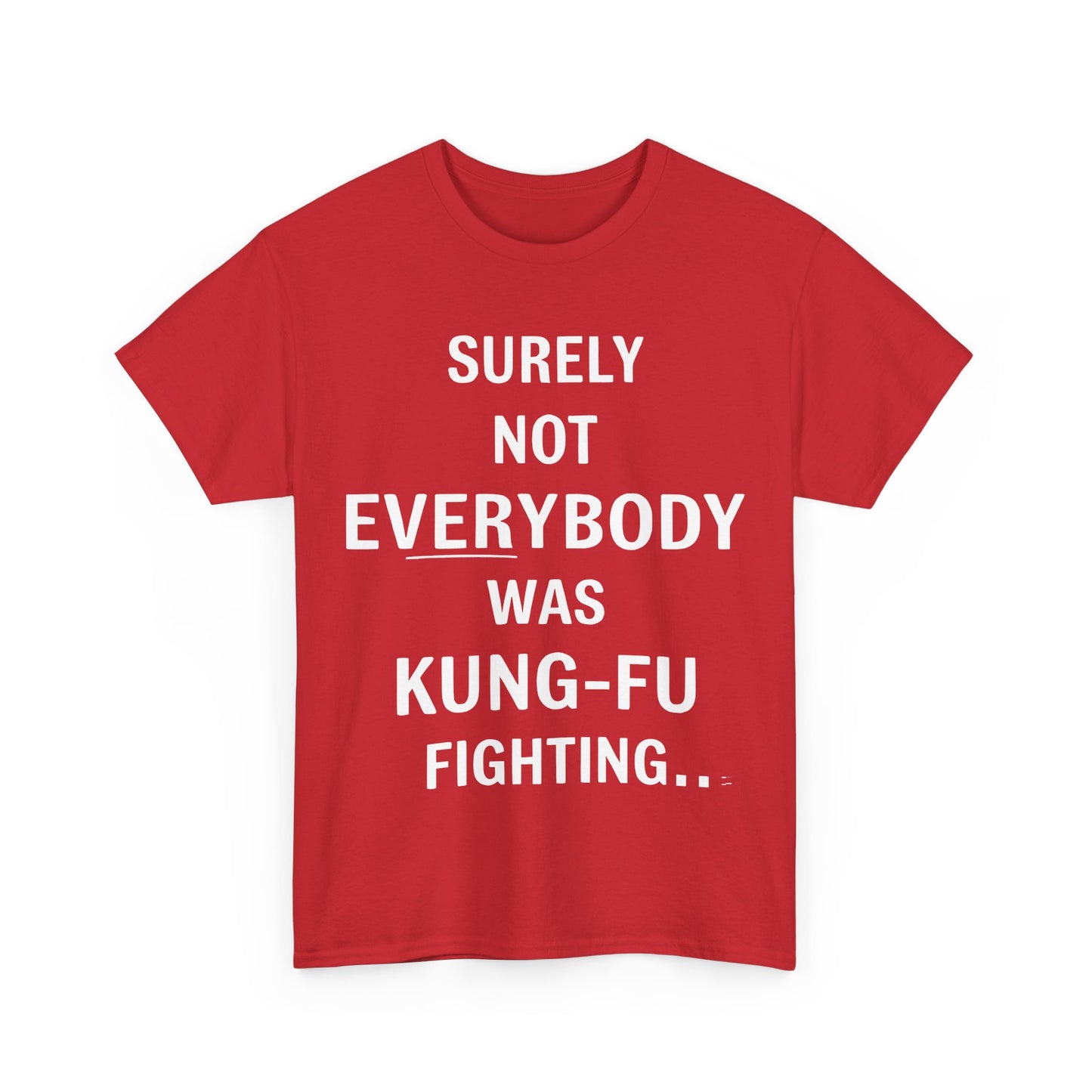 Kung Foo Fighting Graphic T-Shirt Urban Unisex Cotton Tee