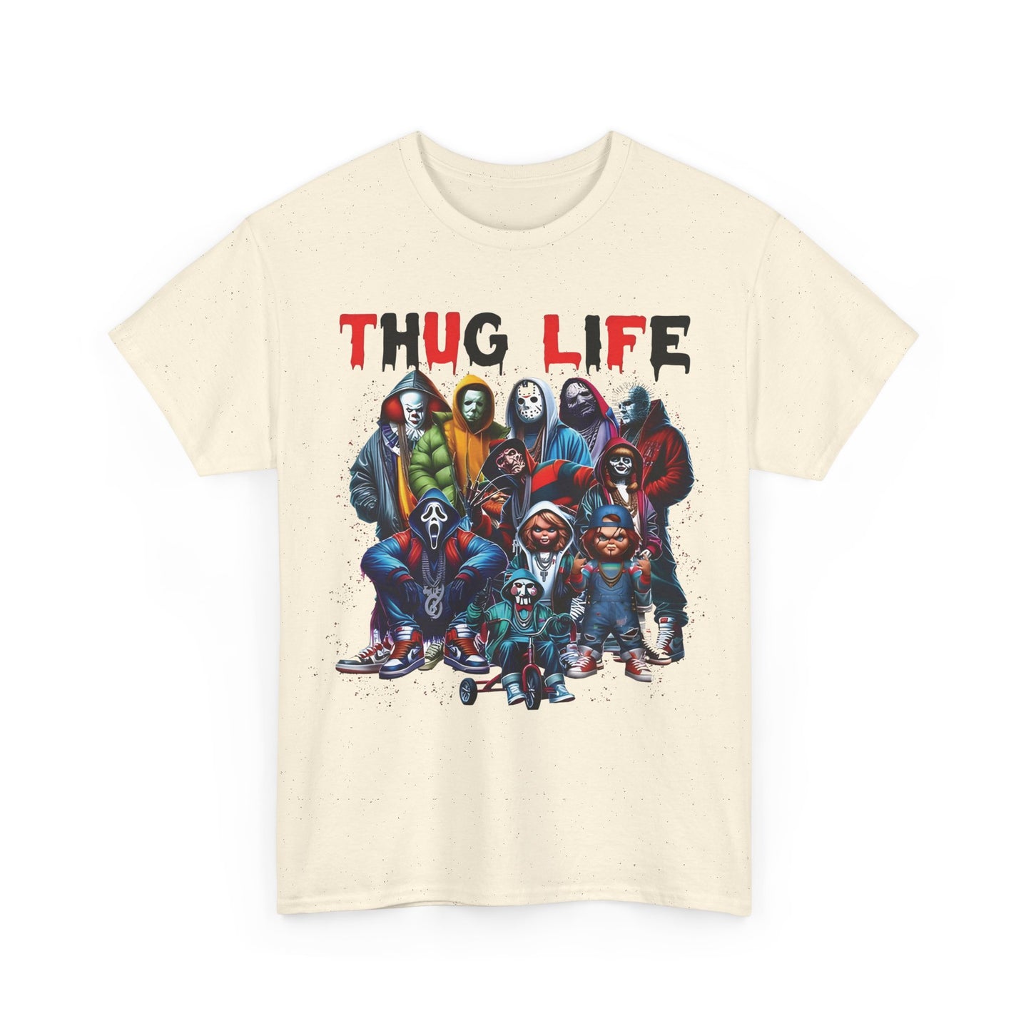 Thug Life Horror Characters Graphic T-Shirt Urban Unisex Cotton Tee