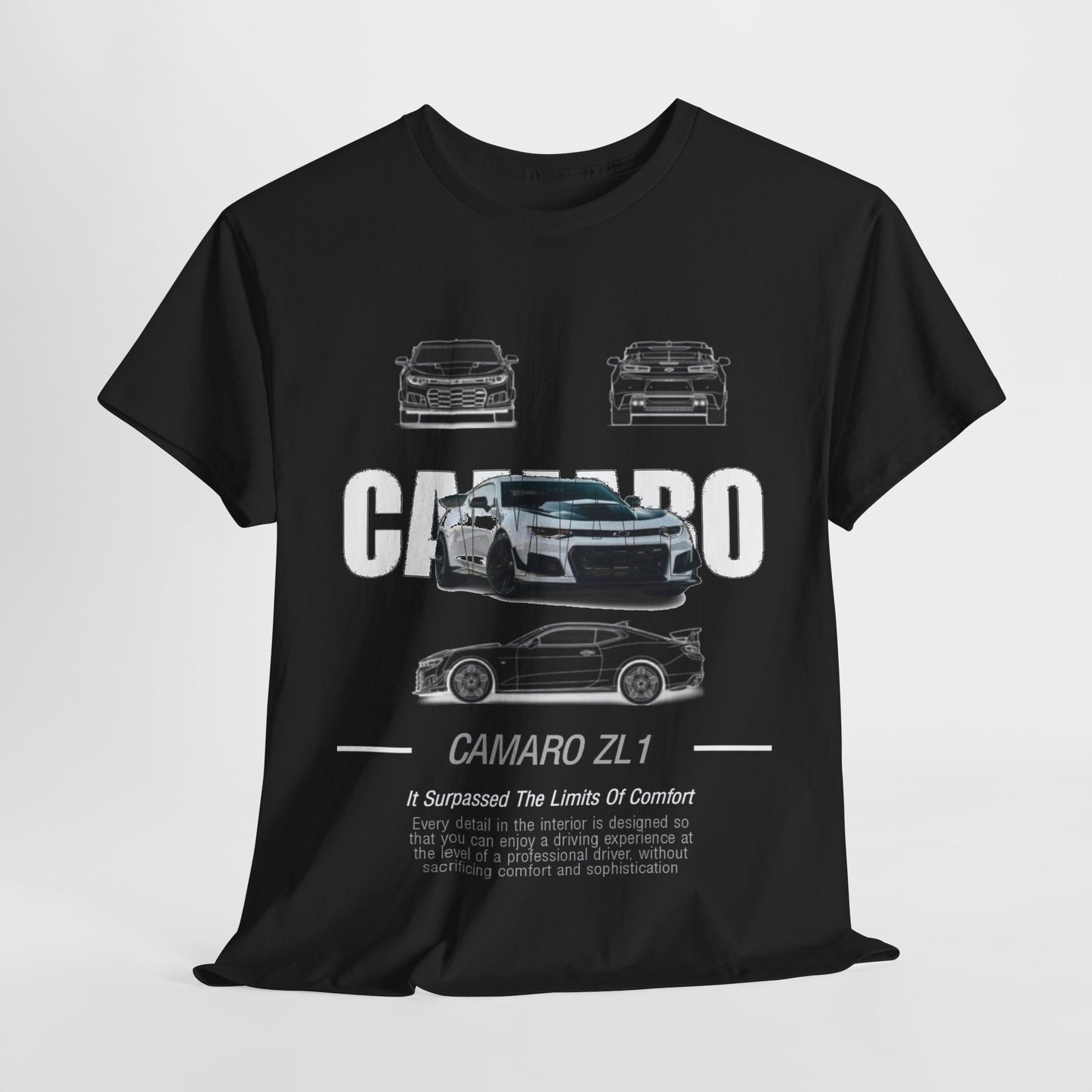 Mens Camaro ZL1 T-Shirt: Performance & Comfort Unisex Tee Design Auto Ad Style.