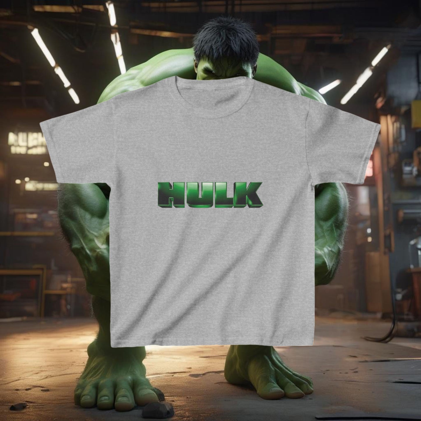 Kids Incredible Hulk Heavy Cotton Tee 16 colors