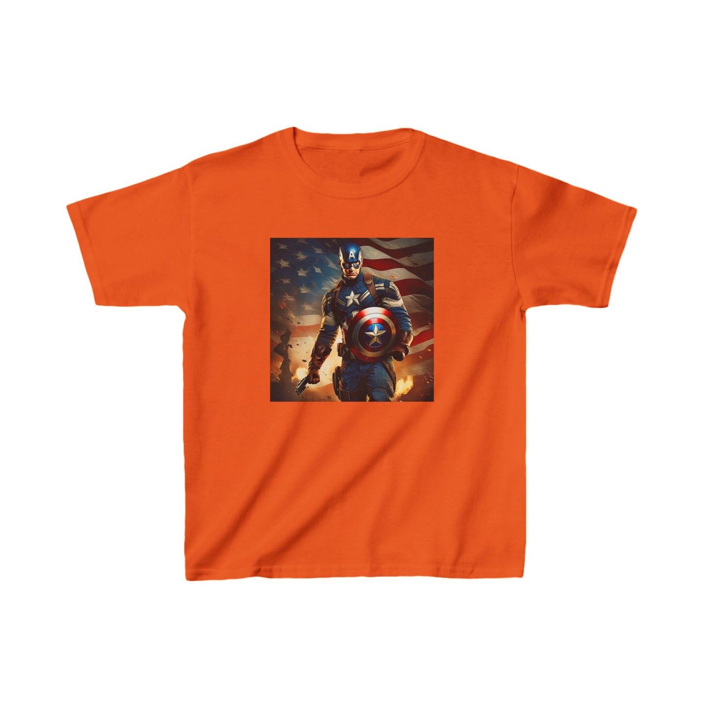 Kids Captain America Heavy Cotton Tee 16 colors