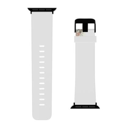 Sophisticated GraphiZen Apple Watch Strap fitting seamlessly onto an Apple Watch, designed by Dazzling Dreams Studio for luxury and style.