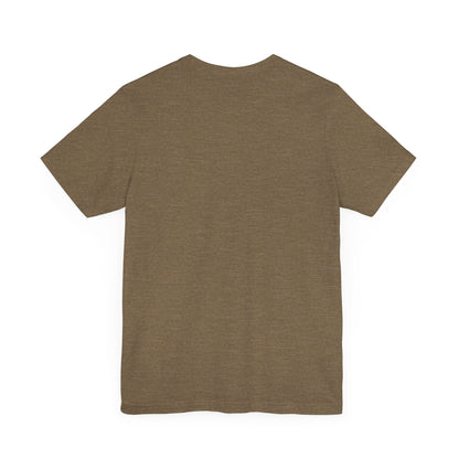 Back view of the brown Sabrina Carpenter Inspired Unisex Short Sleeve Tee, elevating style with a luxurious, minimalist design, ideal for casual elegance.