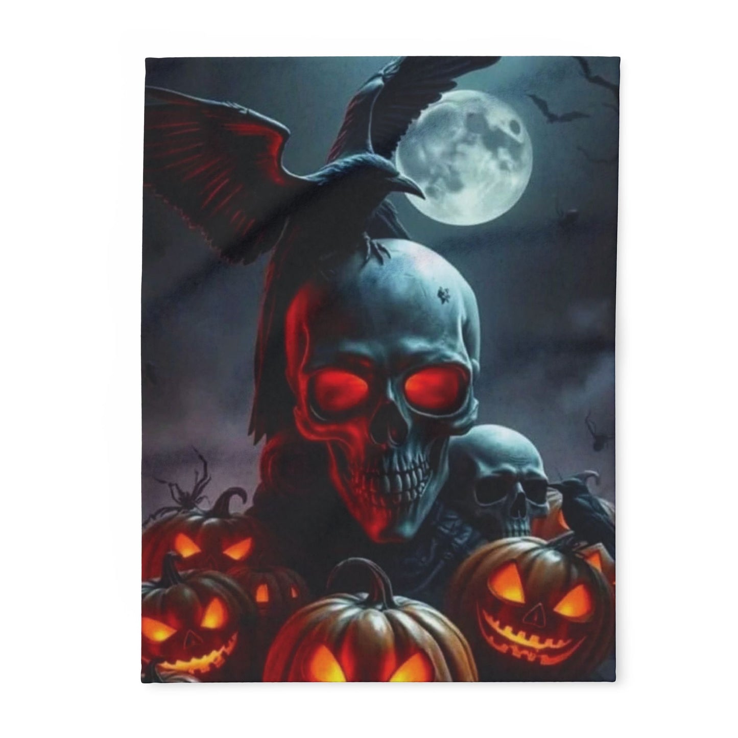 Decorative and Warm Halloween Spooky Arctic Fleece Blanket 3 Sizes