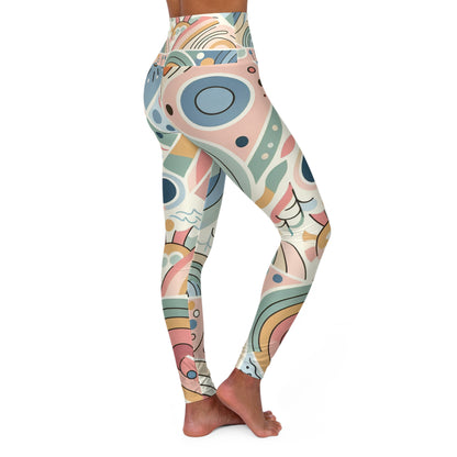 Chic and versatile Dazzling Dreams Studio leggings in vibrant pastels, ideal for fashion enthusiasts and fitness lovers alike.
