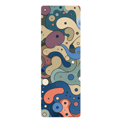 Luxurious Vivienne Clairmont Yoga Mat featuring an eye-catching irregular pattern by Dazzling Dreams Studio, designed for ultimate comfort and balance during yoga practice.