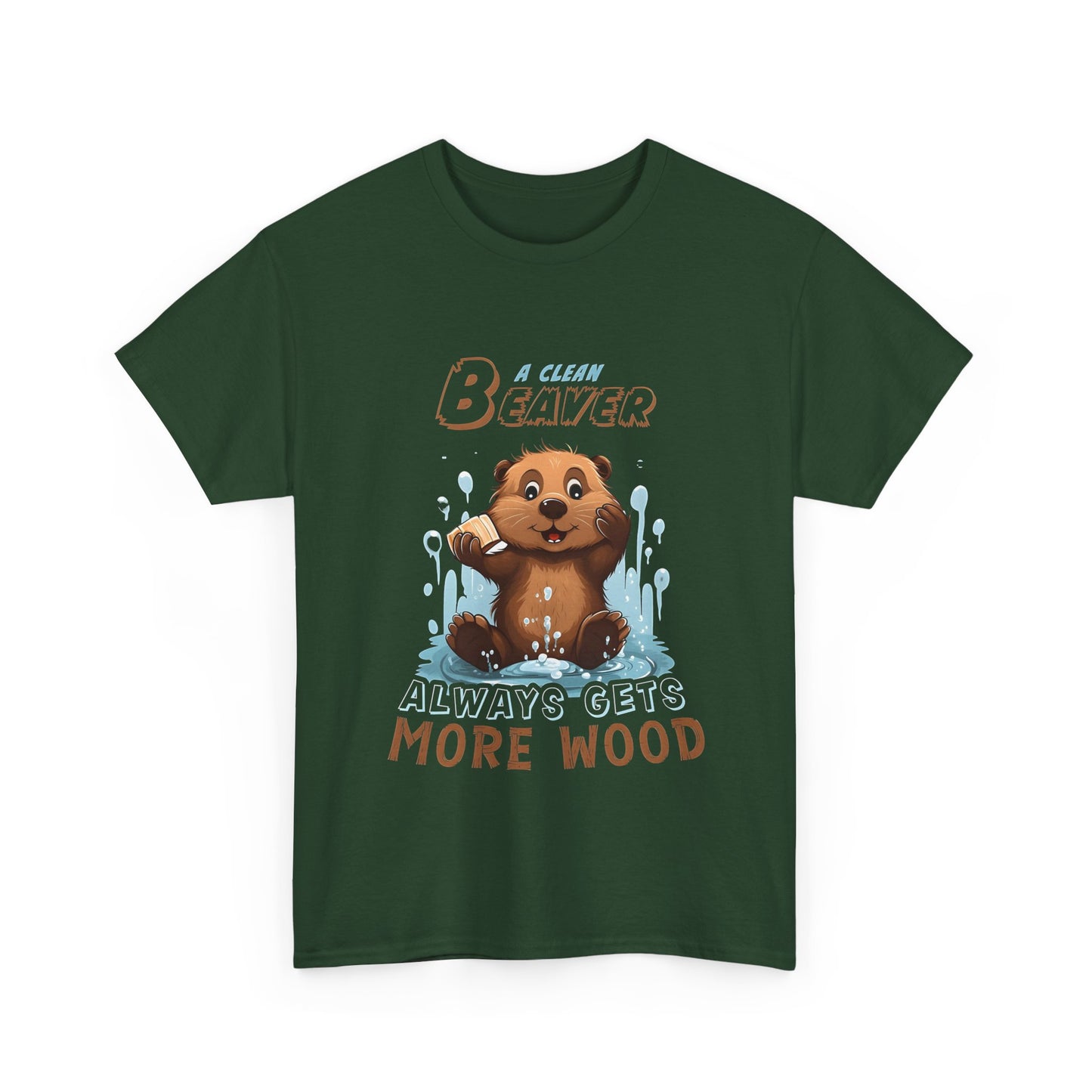 A Clean Beaver Unisex Cotton Tee Graphic T Shirt