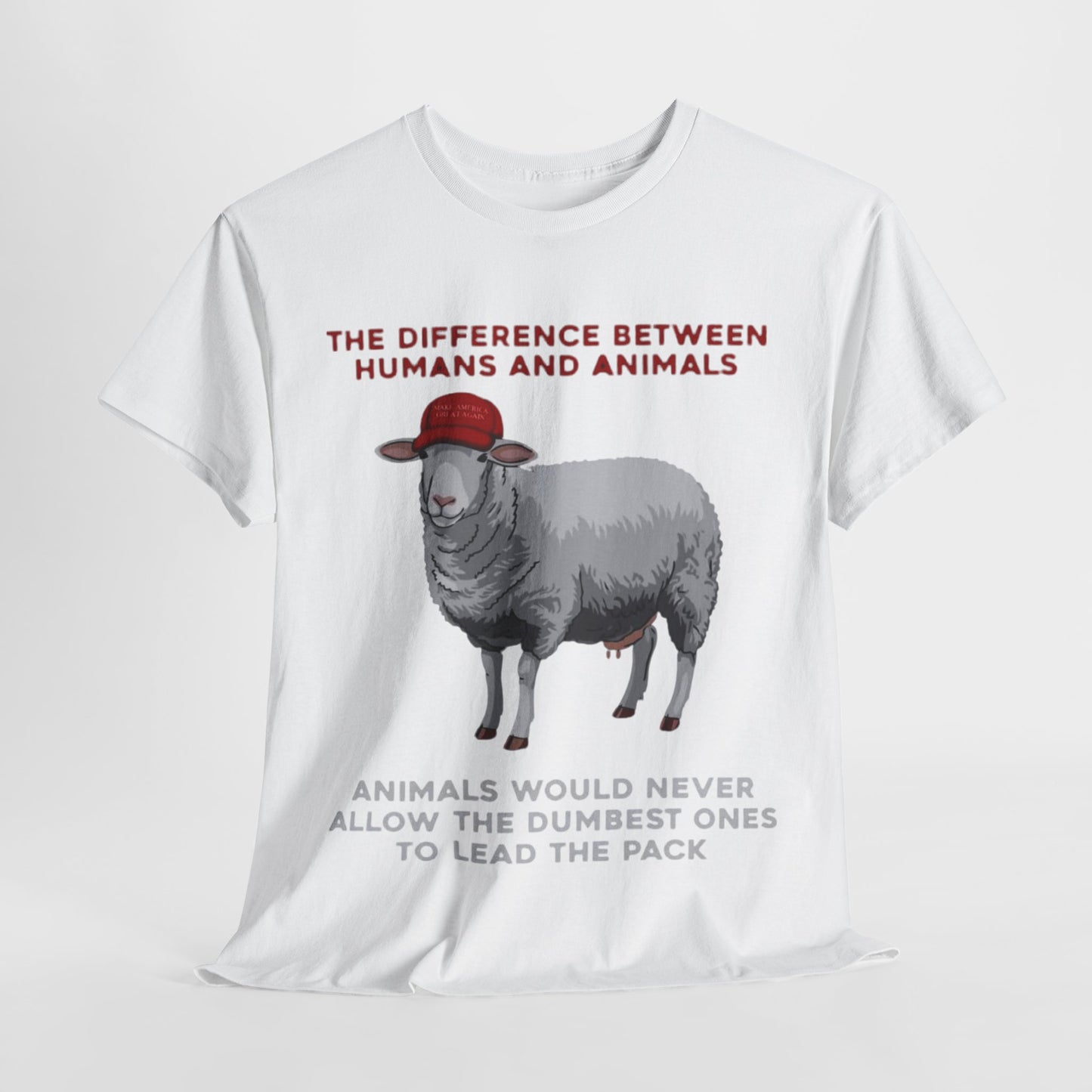 MENS Funny T Shirt DESIGN:  Political SATIRE Sheep Unisex Urban Street