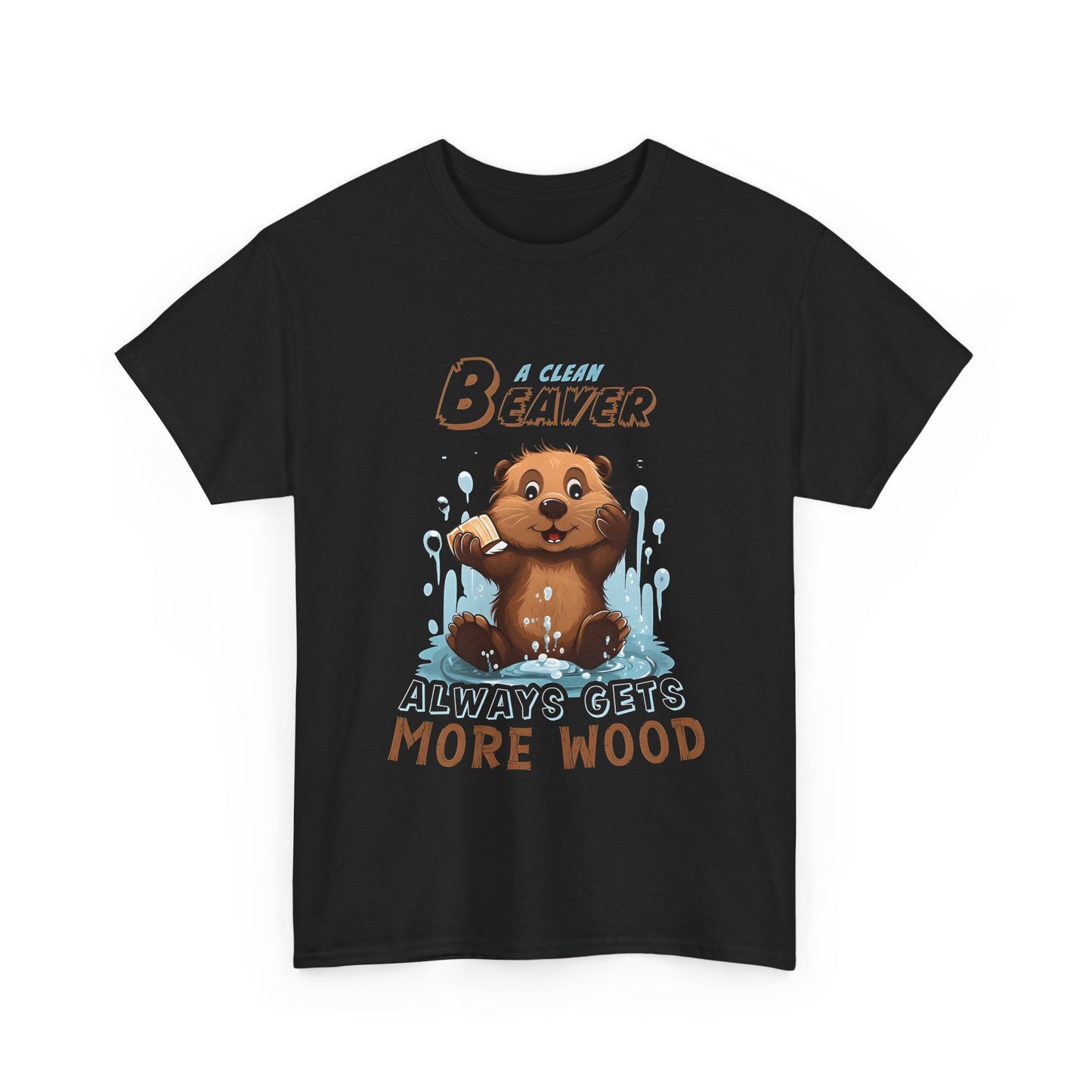 A Clean Beaver Unisex Cotton Tee Graphic T Shirt