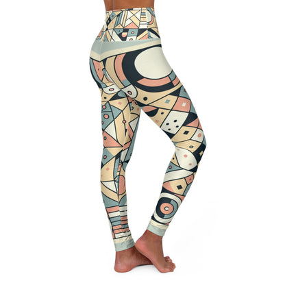 Dazzling Dreams Studio's Contemporary Pastel Leggings, an artful statement of style, crafted for elegance and flexibility in activewear.