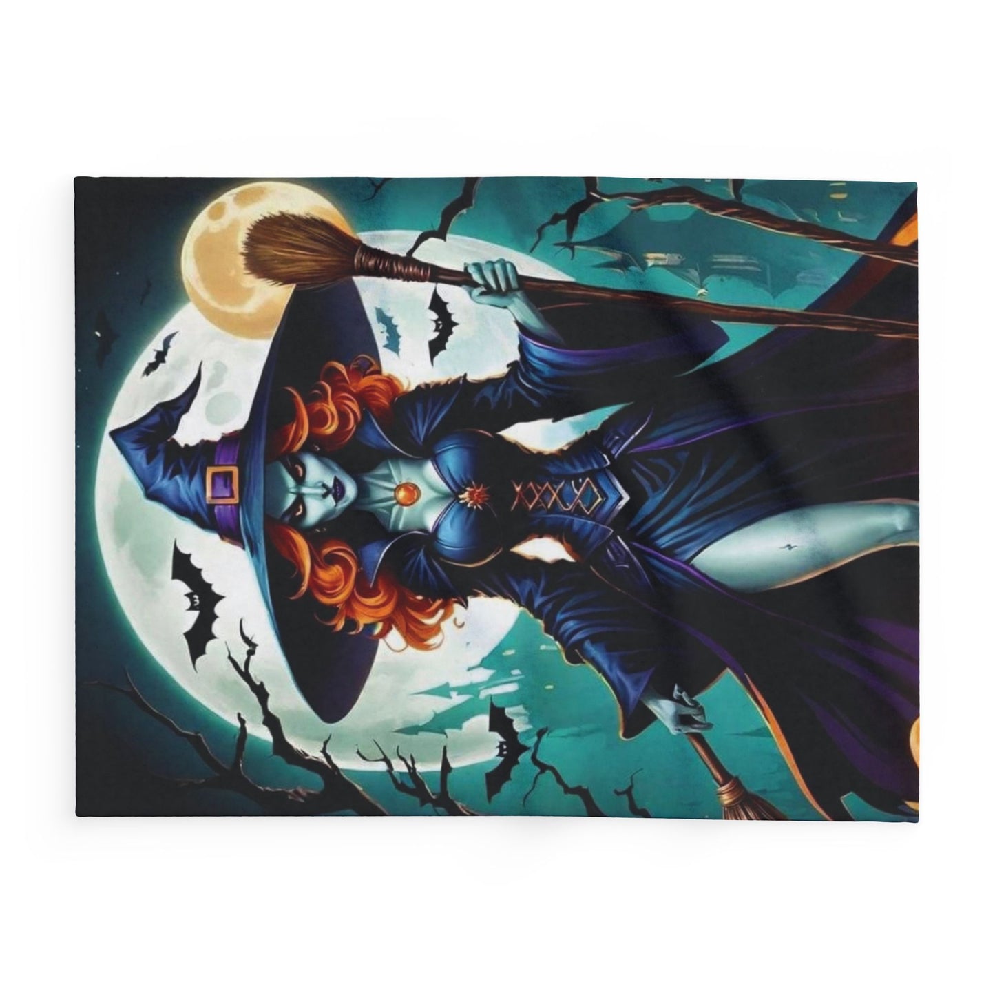 Decorative and Warm Halloween  Cute Arctic Fleece Blanket 3 Sizes