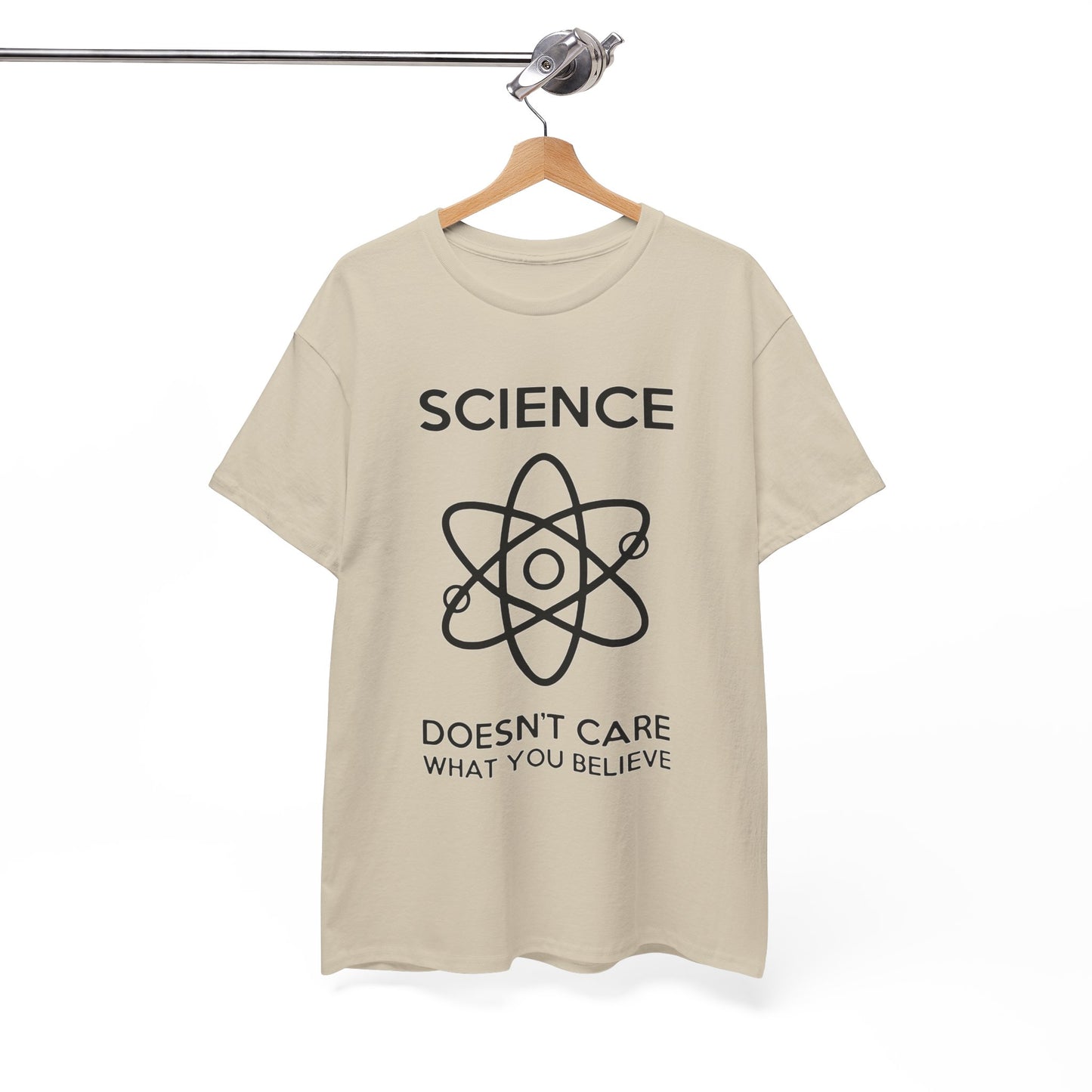 MENS Funny T Shirt SCIENCE Doesn't Care WHAT You Believe TEE Unisex Street Urban