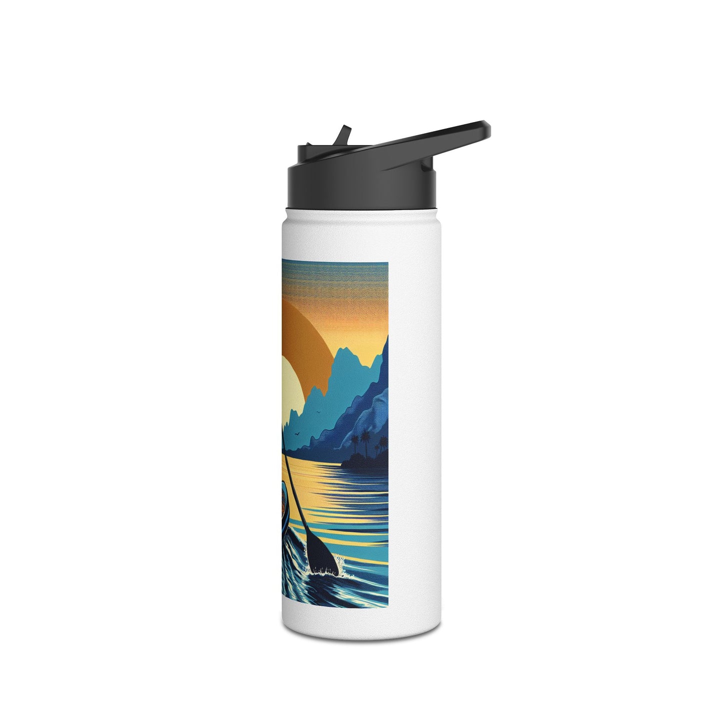 Fantasy Paddleboarding Stainless Steel Water Bottle, Standard Lid