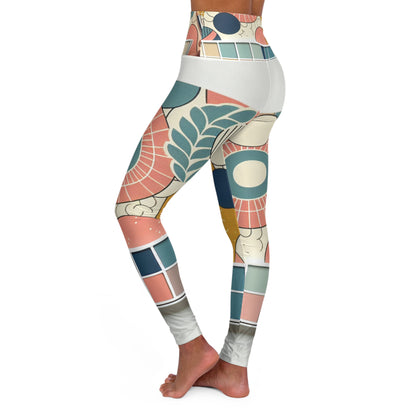 Elegant Dazzling Dreams Studio leggings in unique pastel palette, featuring fashionable designs that merge style with ultimate comfort.