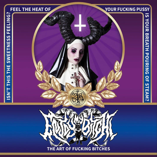 Officially licensed CD cover of 'Enjoy My Bitch! - The Art Of Fucking Bitches' released by Rancid Offal Records, showcasing the Grindcore genre with a striking design, perfect for collectors and music enthusiasts.