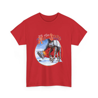 Iconic Star Wars War of the Worlds Graphic T-Shirt in striking red with a captivating graphic, ideal for trendsetters.