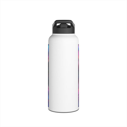 Fantasy Paddleboarding Stainless Steel Water Bottle with a sleek design, showcasing a blank surface ideal for customisation and style.
