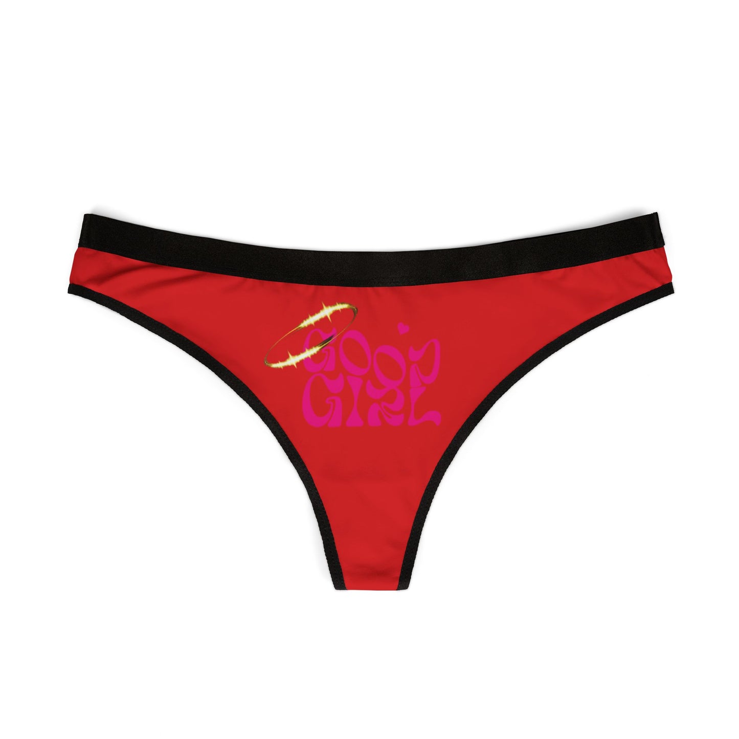 Sexy Good Girl Thong Panties: Naughty Cheeky, Womens Lingerie, Suggestive, Thong