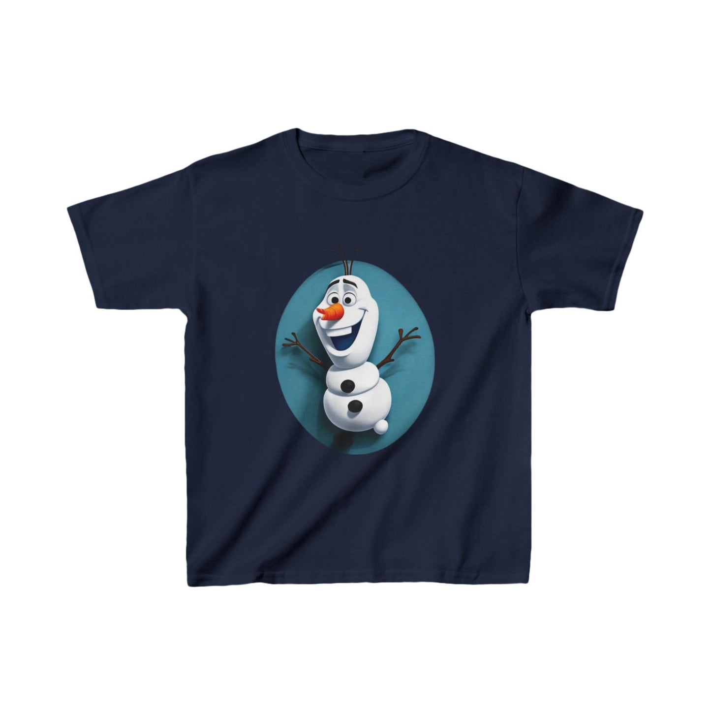 Kids Cute Frozen Olaf T shirt Heavy Cotton Tee 16 colors