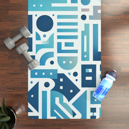 Luxurious pastel blue Elara Sinclair Yoga Mat by Dazzling Dreams Studio, designed to elevate your yoga practice with style and comfort.