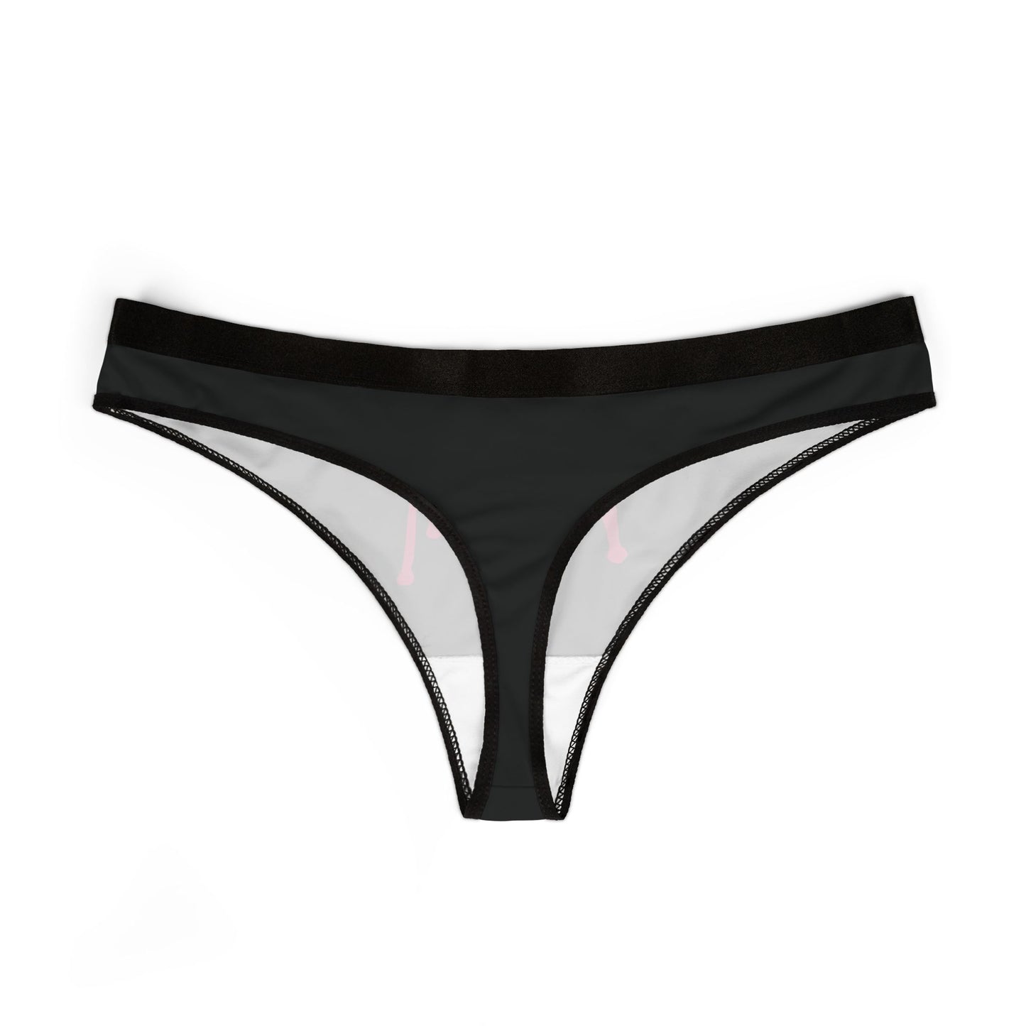 SEXY WOMEN'S THONG PANTIES WITH SUGGESTIVE GRAPHICS - CHEEKY 'PUSSY' DESIGN