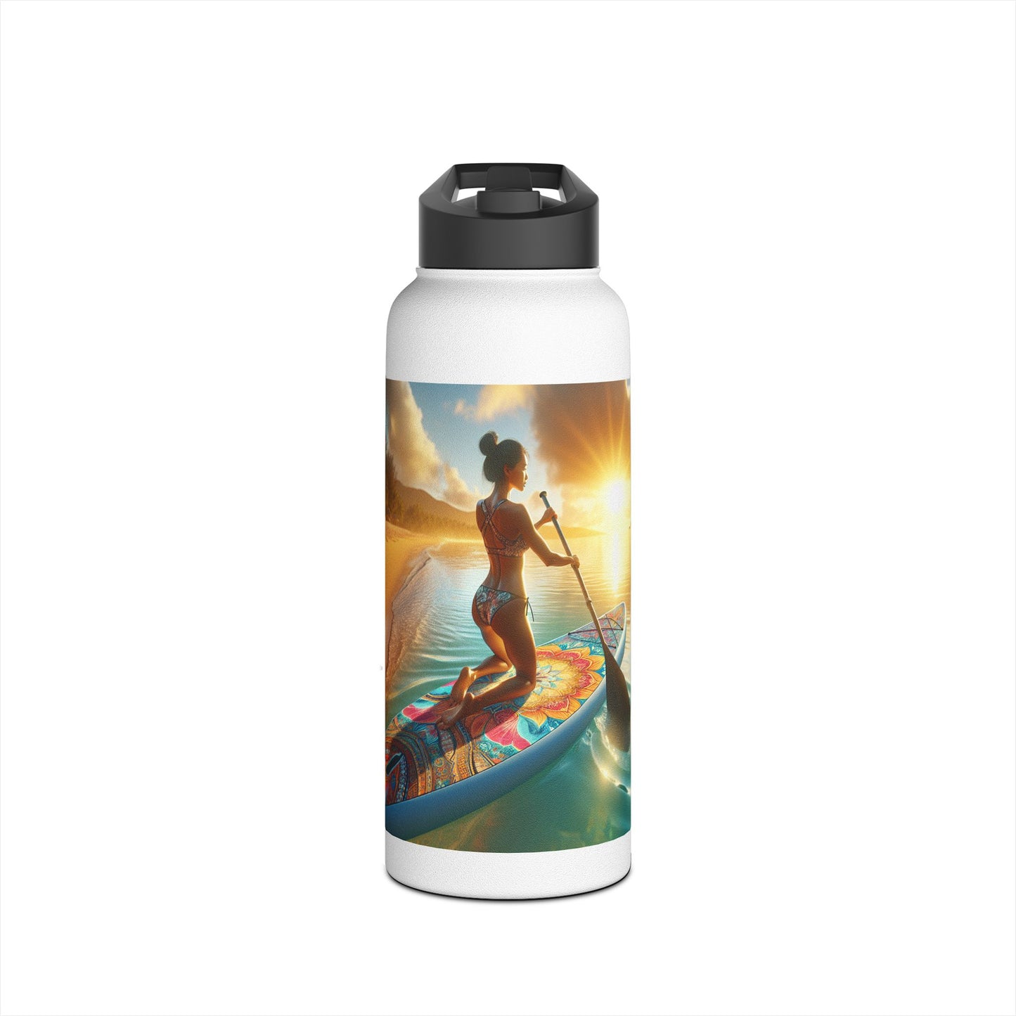 Fantasy Paddleboarding Stainless Steel Water Bottle, Standard Lid