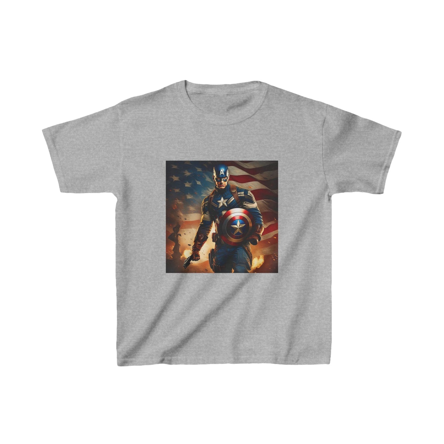 Kids Captain America Heavy Cotton Tee 16 colors