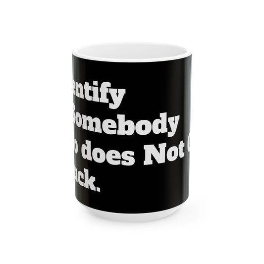 Funny Office Mug - Inappropriate Slogan Ceramic Mug displaying a humorous F-word joke, ideal for gifting or personal use.