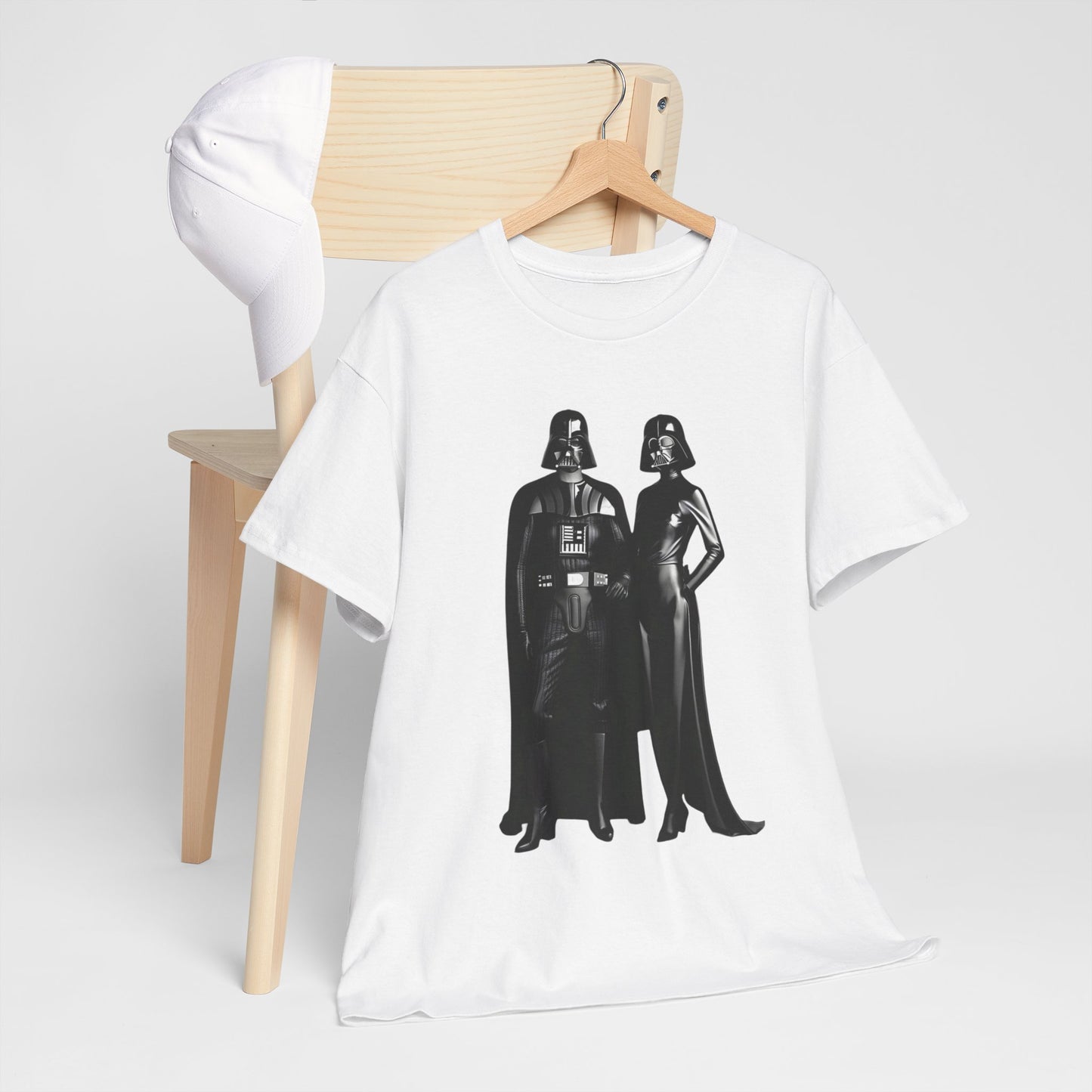 Mr + Mrs Vader Star Wars Unisex Mens Graphic Cotton Funny T Shirt Tee Vintage