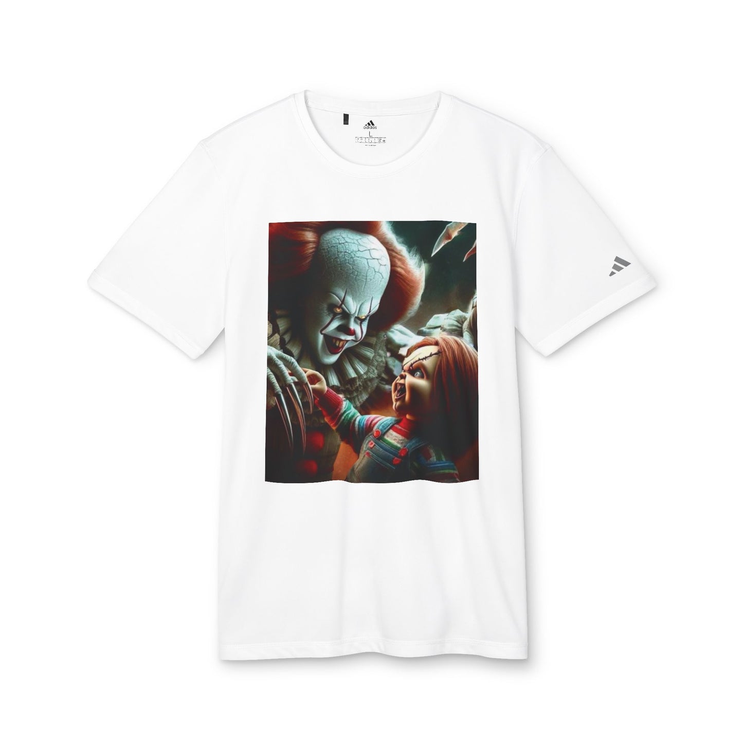 Adidas Unisex Halloween Pennywise and Chucky Cute T-shirt 9 colors