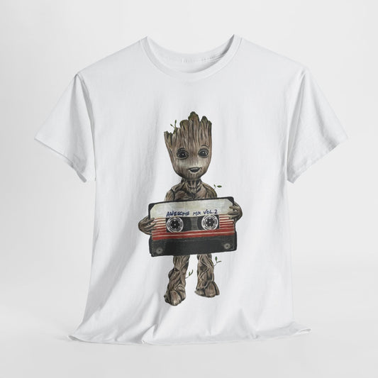 Baby Groot Awesome Mixtape Unisex Men´s Women´s Graphic T Shirt Tee