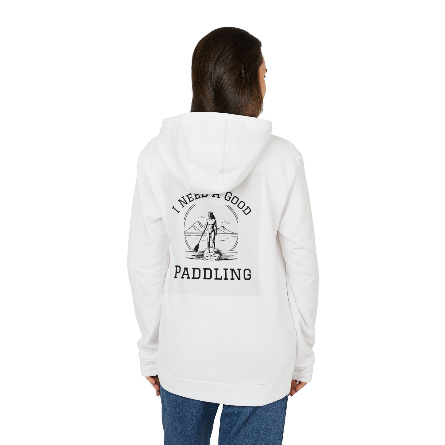 Adidas Women´s Fleece  I Need a Good Paddling Hoodie For paddleboarders White