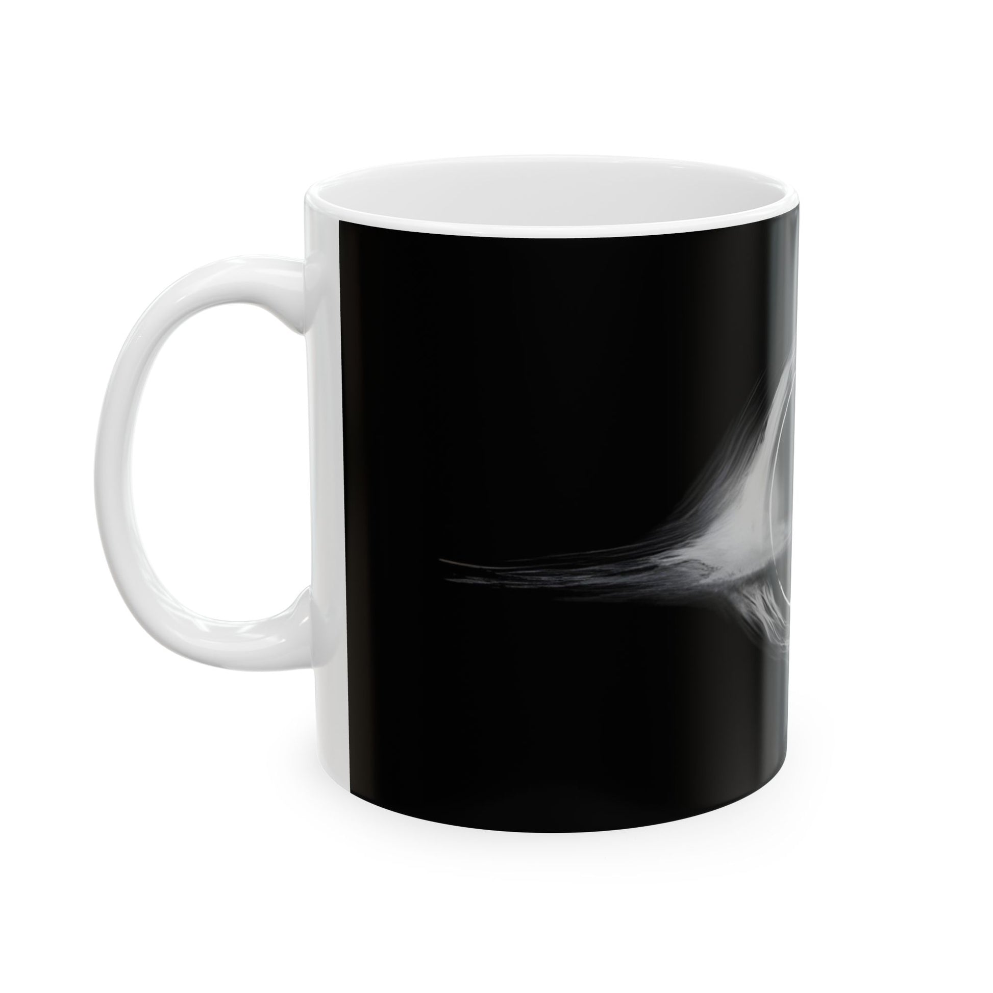 Interstellar Black Hole Image Ceramic Mug, showcasing vivid black hole art that might just suck you into another universe of flavour!