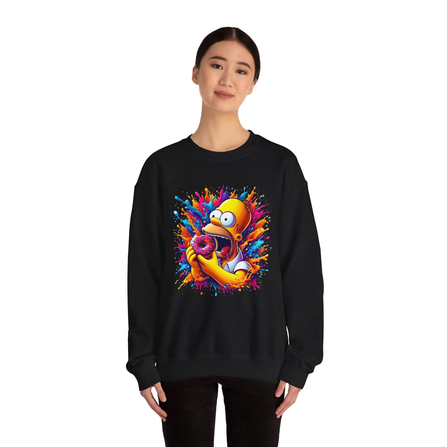 Simpsons Homer Donut  Unisex  Sweatshirt Urban Homer’s Hungry Delight