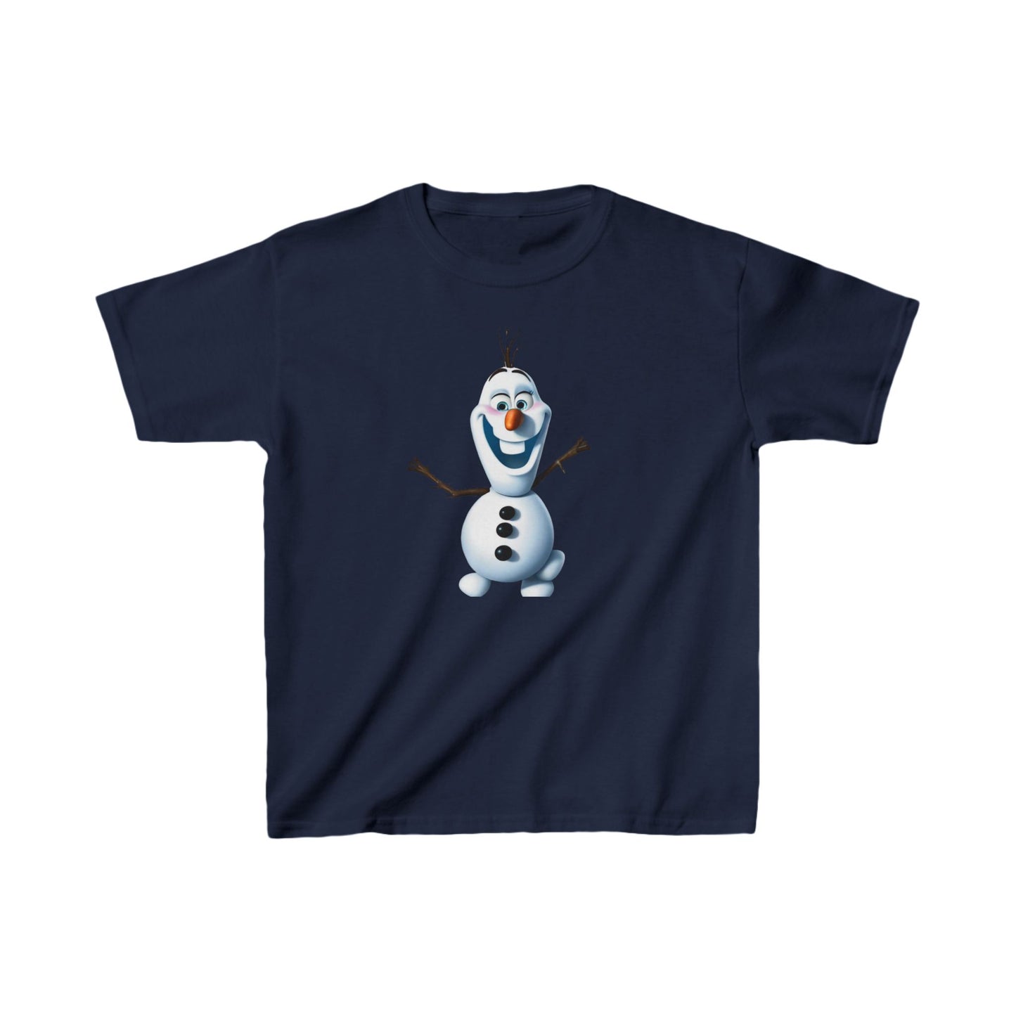 Kids Cute Frozen Olaf T shirt Heavy Cotton Tee 16 colors