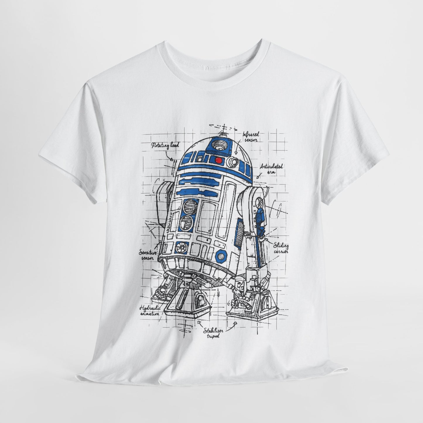 R2 D2 Star Wars Funny Gift Mens Womens Graphic T-Shirt Unisex Cotton Urban