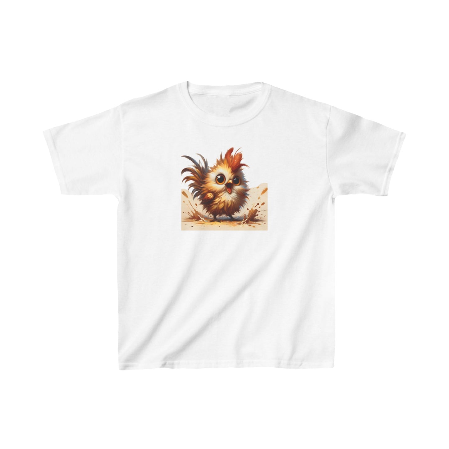 Child´s Unisex Cartoon Bird Graphic Cotton Tee 16 colors