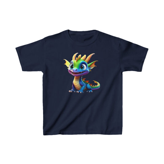 Kids Cute Dragon T shirt Heavy Cotton Tee 16 colors