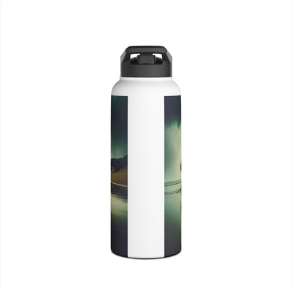Chic Fantasy Paddleboarding Stainless Steel Water Bottle showcasing stylish aesthetics, perfect for active lifestyles and hydration.
