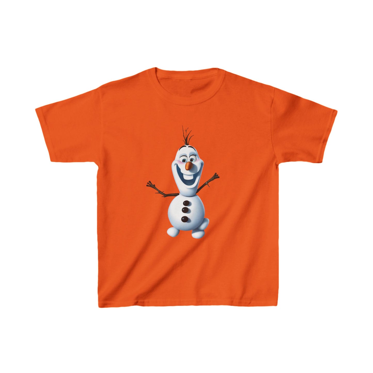 Kids Cute Frozen Olaf T shirt Heavy Cotton Tee 16 colors