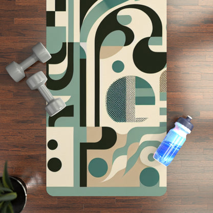 Lifestyle image of the Vivienne Starlight Yoga Mat from Dazzling Dreams Studio, elegantly placed in a serene yoga studio environment, illustrating its functional and aesthetic qualities.