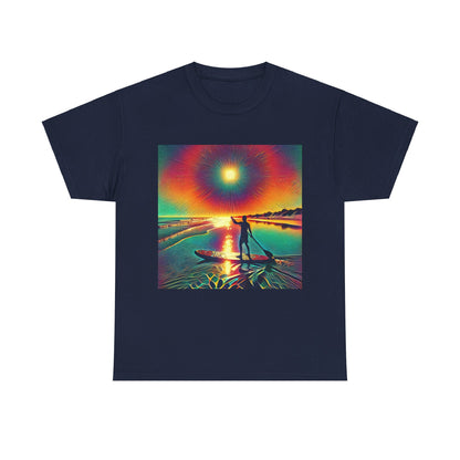High-quality Paddle Board Adventure T-Shirt from Dazzling Dreams Studio, ideal for celebrating your passion for water sports with style.