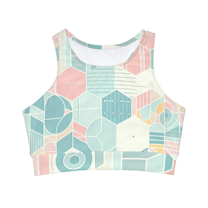 Luxury high-neck crop bikini top from Dazzling Dreams Studio, showcasing sophisticated design and elegant fit.