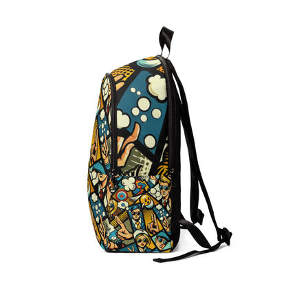 Spacious interior of the Luminous Pop Art Ethereal Dreamscape Backpack by Dazzling Dreams Studio, designed for exceptional functionality while maintaining a luxurious and artistic appeal.