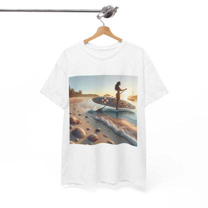 Delightfull Paddle Board T-Shirt for adventurers, embodying luxury and style by Dazzling Dreams Studio.