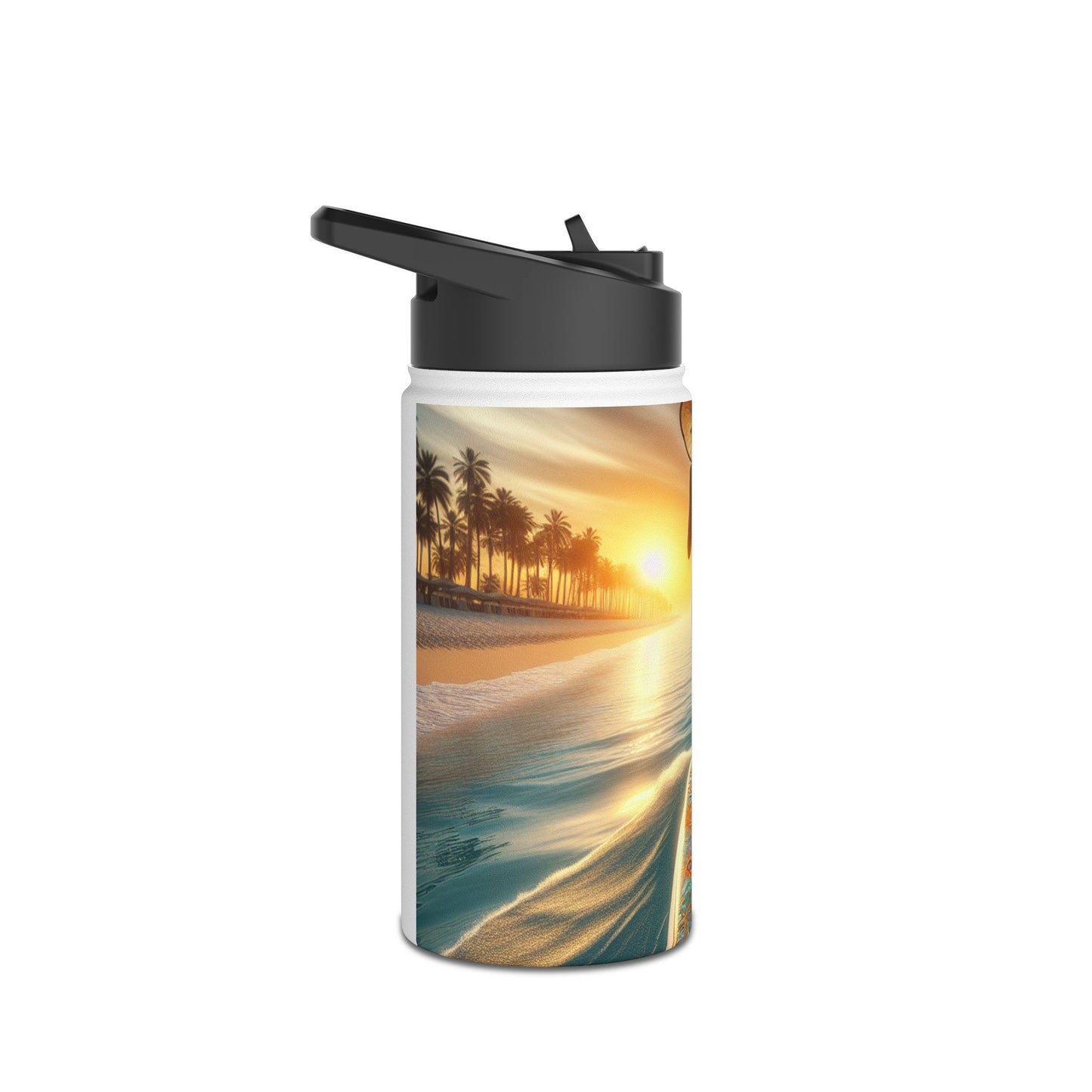 Fantasy Paddleboarding Stainless Steel Water Bottle, Standard Lid