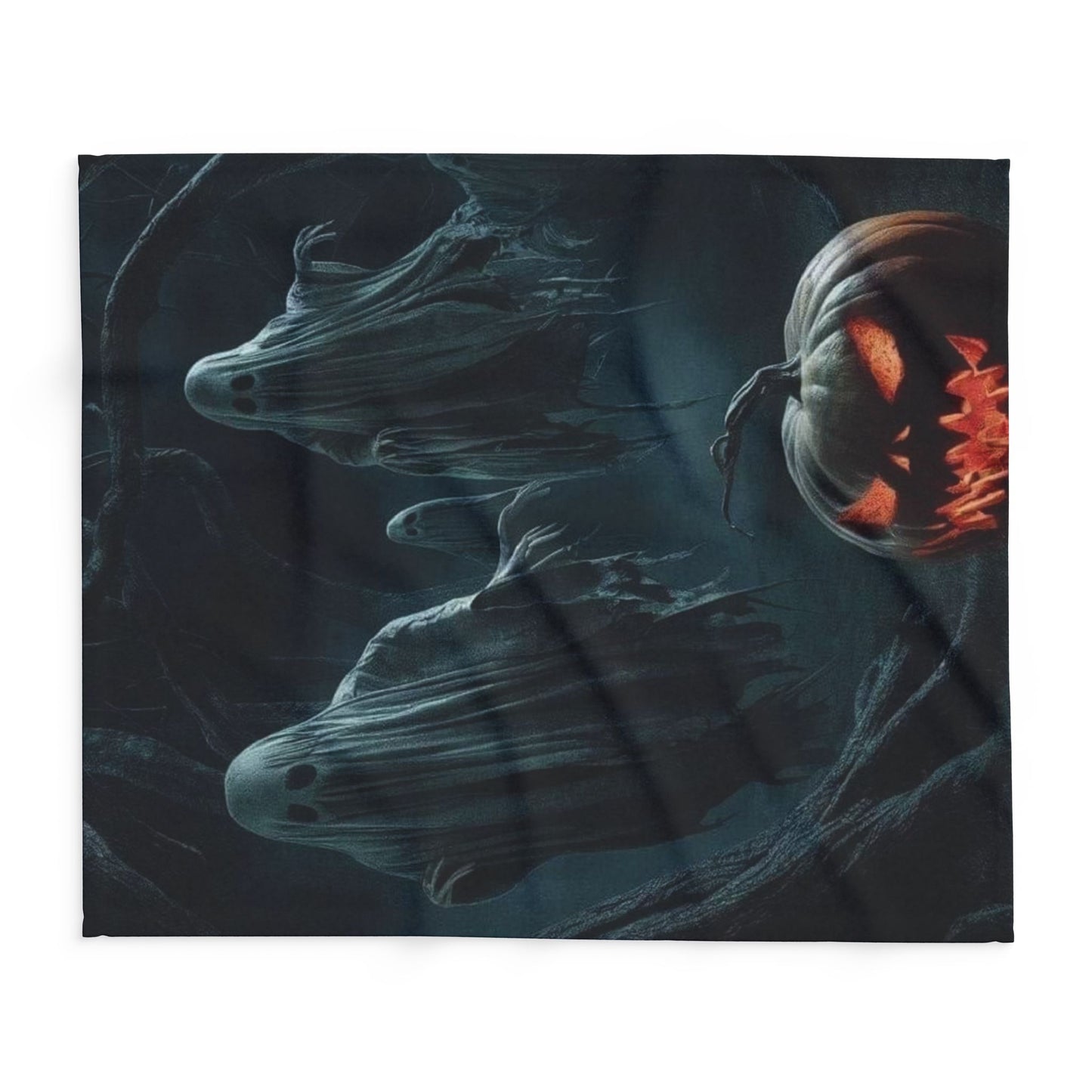 Decorative and Warm Halloween Spooky Arctic Fleece Blanket 3 Sizes