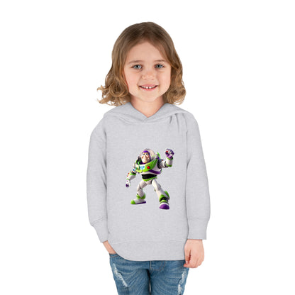 Buzz Lightyear Toy Story Hoodie for kids aged 2-5, featuring Buzz Lightyear graphic on a grey fleece sweater, perfect for adventurous play.