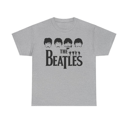 The Beatles Unisex Graphic Cotton T-Shirt featuring the celebrated Abbey Road logo, an essential piece for stylish fans who appreciate musical heritage.