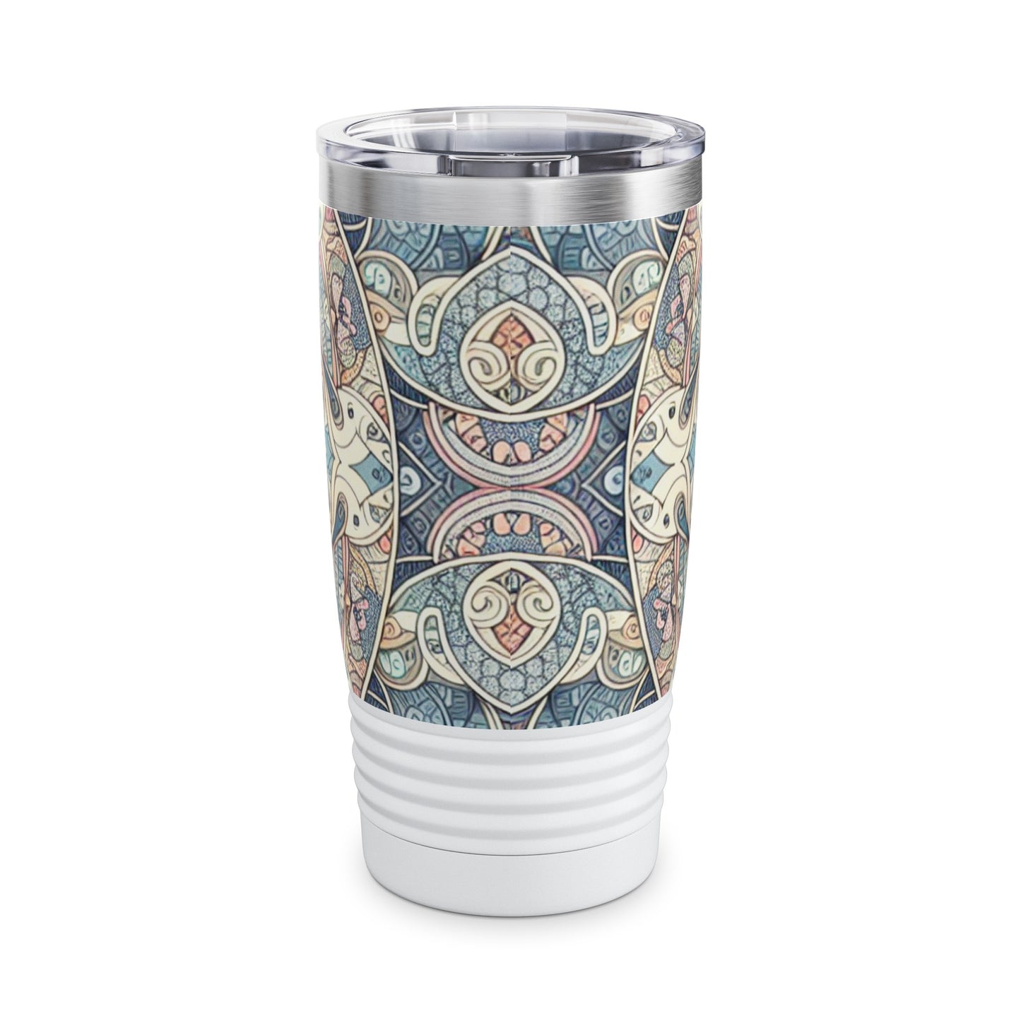 Pastel Prism Strokes - 20 oz Drinks Tumbler Travel Flask